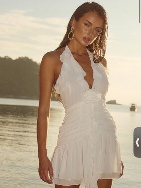 Runaway the Label ZELIE MINI DRESS - WHITE